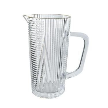 Imagem de Jarra de vidro com borda dourada imperial 1300ml - AMIGOLD