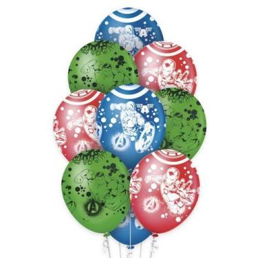 Imagem de Balão de Festa Decorado Avengers 12" - 10 unidades - Regina - Rizzo Em
