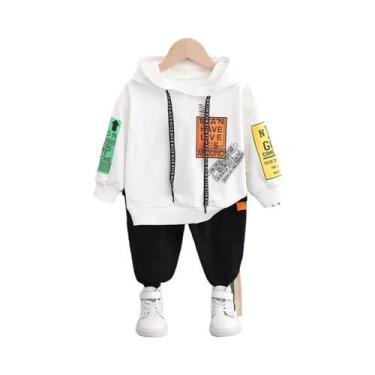 Imagem de Conjunto De Moletom Com Capuz E Calças Para Meninos, Roupas Casuais De