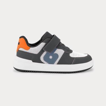 Imagem de Tênis Infantil Bibi B College Grafite com Branco-Masculino