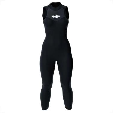 Imagem de Triathlon Long John Sem Manga Backzip 3-2mm Feminino Mormaii-Feminino