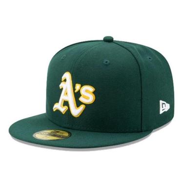 Imagem de Boné New Era 5950 MLB Oakland Athletics Game Cap-Masculino