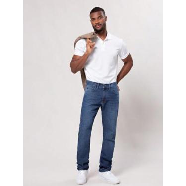 Imagem de Calca Jeans Masculina Skkiny Com Elastano Classica Tradicional Basica 