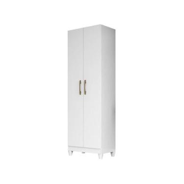 Imagem de Armário Multiuso New Íris 55cm 2 Portas Branco Moval, Branco