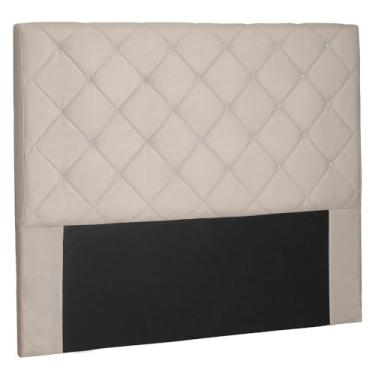 Imagem de Cabeceira Queen 1,60m Tânia Suede Bege - Pallazio