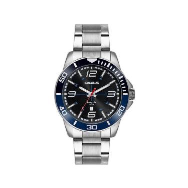 Imagem de Relógio Seculus Cronógrafo 77351GPSVHA3 44mm Aço Inox-Masculino