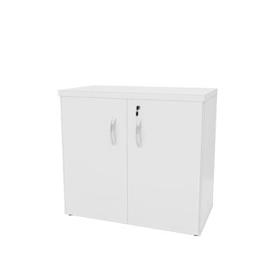 Imagem de Armário Baixo 2 Portas com Fechadura 80x42cm, Tampo 30mm Reforçado e Borda ABS Premium,...