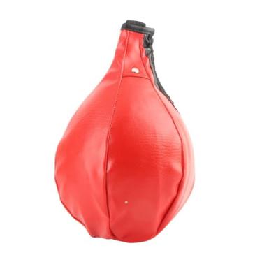 Imagem de Bola de velocidade de boxe, equipamento de boxe de saco de pancadas pendurado, inflável durável para exercício em casa de combate kickboxing(vermelho)