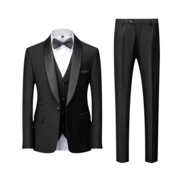 Imagem de Terno Masculino Casual De Negócios Para Casamento E Festa, Tamanhos M-