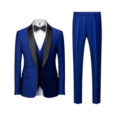 Imagem de Terno Masculino Casual De Negócios Para Casamento E Festa, Tamanhos M-