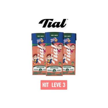 Imagem de Suco tial kids 100% pessego maria clara e jp200ml-kit 3 unid