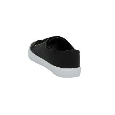 Imagem de Tênis Moleca Casual Confortável Cadarço 5296.210 Feminino, 37, Preto