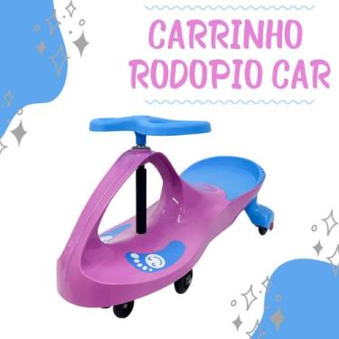 Imagem de Carrinho Rolimã Carrinho Rodopio 360 com LED Suporta 100kg Gira Gira C