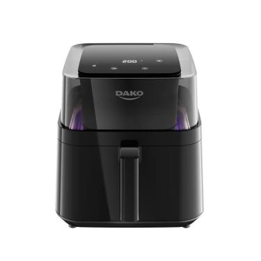 Imagem de Fritadeira Air Fryer Dako Digital com 6 Litros e Visor 360° 4 em 1 127V