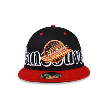 Imagem de BONÉ NEW ERA 5950 VANCOUVER CANUCKS PRETO VERMELHO-Masculino