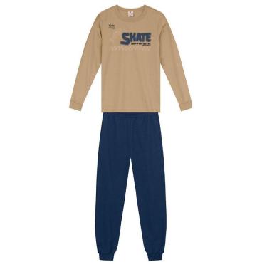 Imagem de Conjunto infantil menino de skate em puff Brandili-Masculino