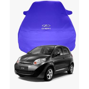 Imagem de Capa de Carro Chery S-18 Tecido  Lycra Premium - Cadilhe Capas, Azul R