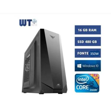 Imagem de Pc Computador Cpu Intel Core I5 + Ssd 480gb + 16gb Ram - Windows 10 pr