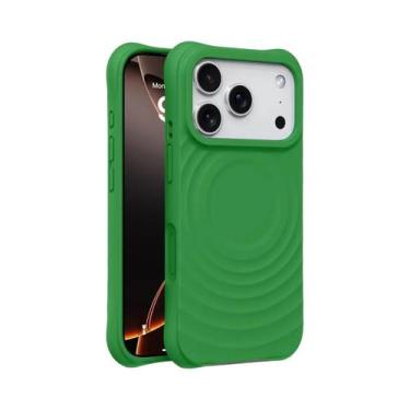 Imagem de Capa De Carregamento Sem Fio Magsafe Para iPhone, Silicone Com Efeito 