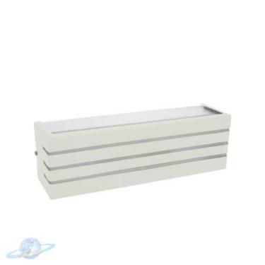 Imagem de Arandela Branca 30cm 3 Frisos Com 2 Fachos De Luz-E27 - Unity Hope