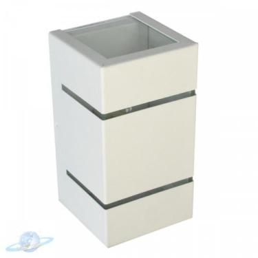 Imagem de Arandela Branca 2 Frisos Em Alumínio Com 2 Fachos De Luz-G9 - Unity Ho