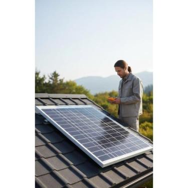 Imagem de Painel Solar Fotovoltaico 10W Polycristalino INMETRO - Congratulations