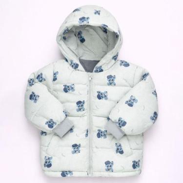 Imagem de Jaqueta Puffer Quentinha para Inverno Veste Bebês Até 3 anos Cor:cacho