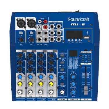 Imagem de Mesa de Som Soundcraft MI-6 Analógico com 6 Canais 
