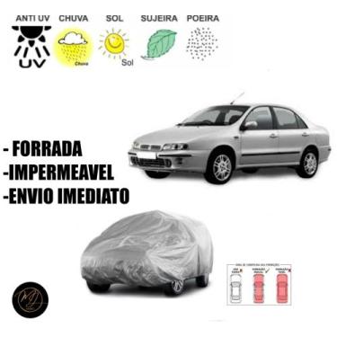 Imagem de Capa para cobrir Carro MAREA  FORRADA  M - 100% Impermeável e Total Pr