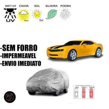 Imagem de Capa Automotiva para cobrir Carro  CAMARO SEM FORRO G - Impermeável e 