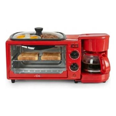 Imagem de Máquina Café Da Manhã 3 Em 1 Tbs Forno Cafeteira 127v Vermel, 110V