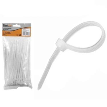 Imagem de Abraçadeira de nylon 3,6 mm x 15 cm 100 peças - BFH0747 (Branco) - Bes