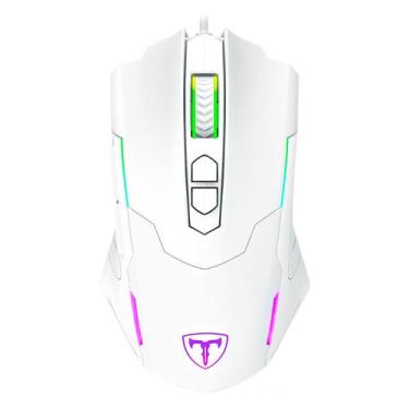 Imagem de Mouse Gamer T-Dagger Brigadier T-TGM206W / 7200 Dpi - Branco