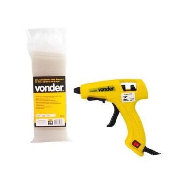 Imagem de Kit Cola em bastão + Pistola de cola quente PCV0007 20w 8mm VONDER