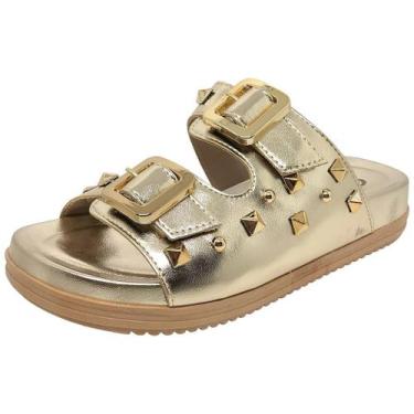 Imagem de Chinelo Papete feminino Flatform Formosa Social Cacci, Champagne, 38