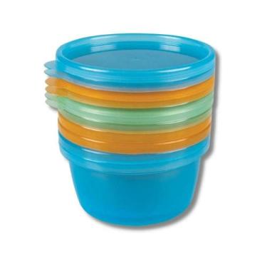 Imagem de Kit 6 pote para papinha 250ml sortidos - buba