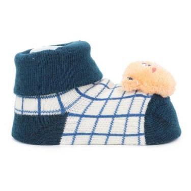Imagem de Meia Bebê Pimpolho Bichinho Cano Curto Masculina