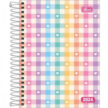 Imagem de Agenda espiral diária 11,7 x 16,4 cm d+ feminina 2024 - Tilibra, Model