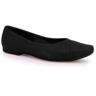 Imagem de Sapatilha usaflex laser ref mm0102 feminino, 38, Preto