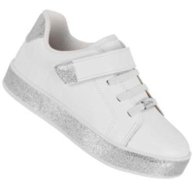 Imagem de Tenis Infantil Molekinha 2520.146 Meninas, Branco, 26