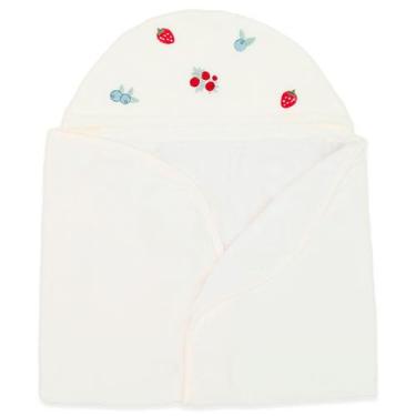 Imagem de Toalha Com Capuz Bebê Menina Moranguinhos Mini &amp Co - Mini & Co, ÚN