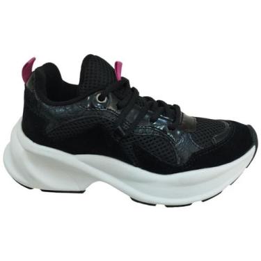 Imagem de Tenis Feminino Casual Luana Tecido Alto TS1023 - ANABELLA, Preto, 36