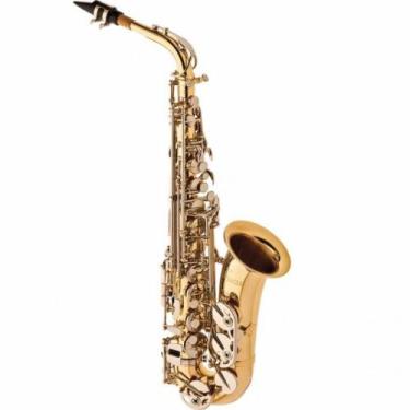 Imagem de Saxofone Alto Mib Eagle Sa500 Ln Laqueado Niquelado + Estojo