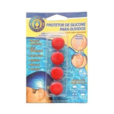 Imagem de Protetor De Silicone Para Ouvidos 4 Un - Ortho Pauher, Vermelho