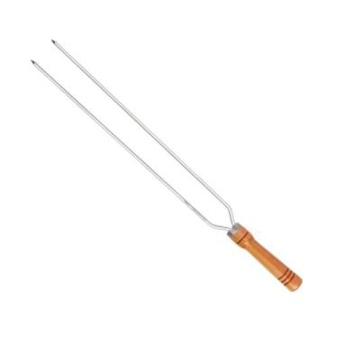 Imagem de Espeto Duplo De Alumínio Para Churrasco 90cm - 3255 - Mor Espeto Alumi