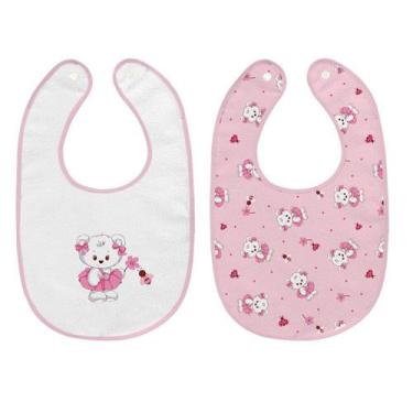 Imagem de BABADOR INFANTIL BAMBI MALHA C/2 UNID. Menina
