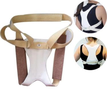 Imagem de Corretor Postural Ortopédico Para Coluna Costas Lombar Alivia Dor Alin