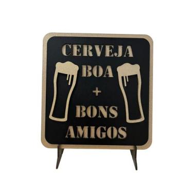 Imagem de Placa Decorativa Criativa Amigos Bebendo Cerveja Frases Engraçadas Can