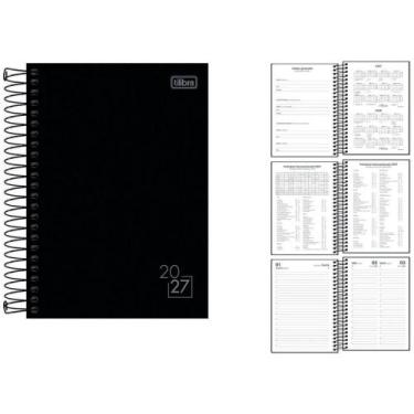 Imagem de Agenda 2025 Spice Espiral Preta 160 Folhas 145 X 205 MM - Pacote com 5