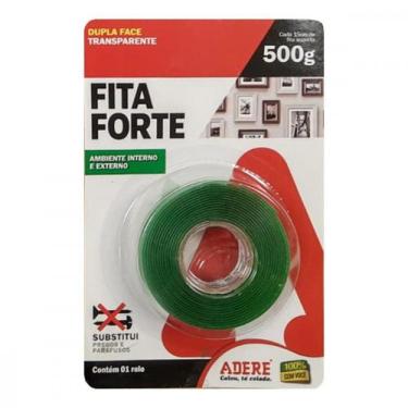 Imagem de Fita Dupla Face Adere Forte Acrilica Transparente Ambiente Interno/Ext